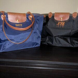 2 TWO auth LONGCHAMP Le Pliage Long Strap L Tote Bags for 1 Price used